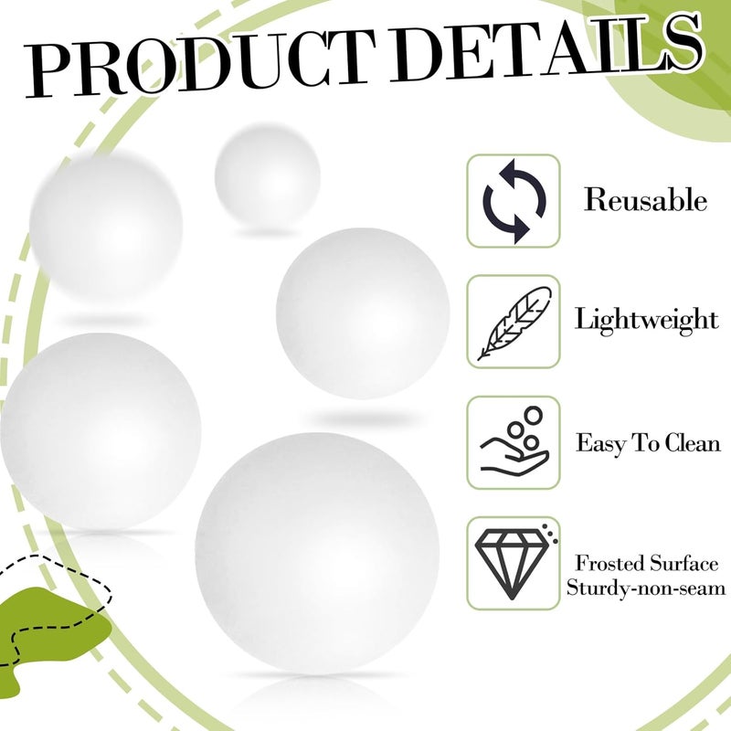 SEEVOR 28 Pcs Balls Table Tennis Balls 40mm Color Plastic Balls Bulk Washable Small Game Balls for Party Decoration Handcrafted Art Carnival Pool Games - Image 3